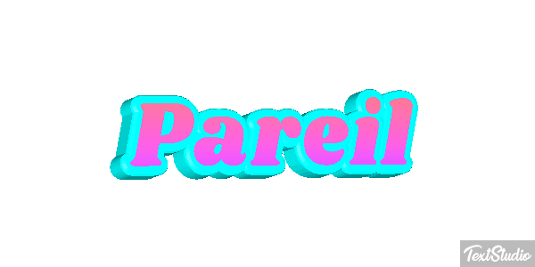 Pareil Effet de texte