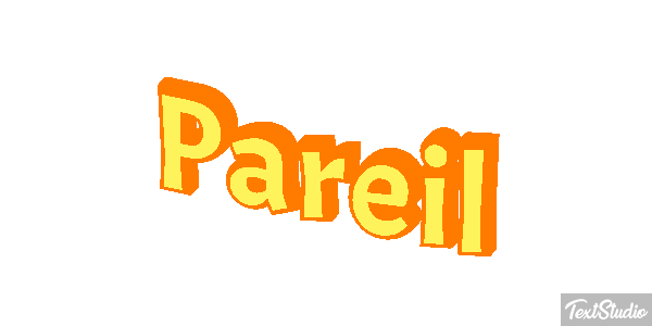 Pareil Effet de texte