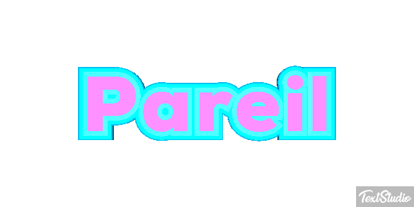 Pareil Effet de texte
