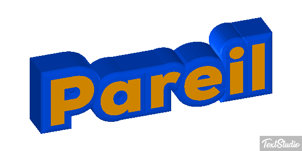 Pareil Effet de texte