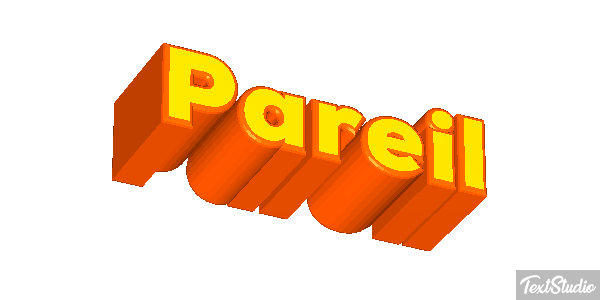 Pareil Effet de texte