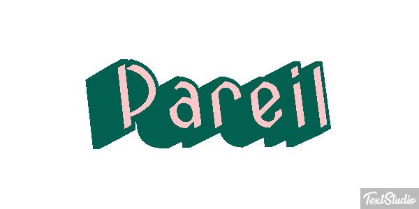 Pareil Effet de texte