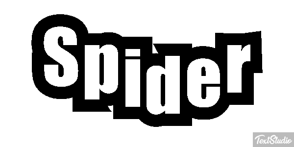 Spider Текстовый эффект