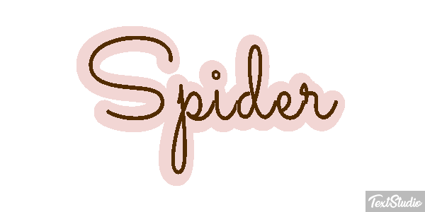 Spider Текстовый эффект
