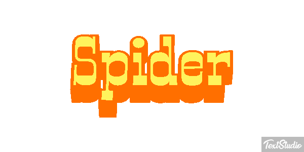 Spider Текстовый эффект