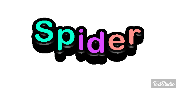 Spider Текстовый эффект