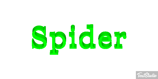 Spider Текстовый эффект