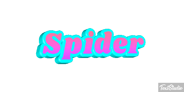 Spider Текстовый эффект