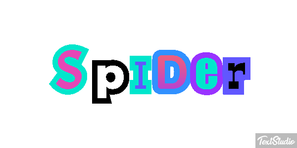 Spider Текстовый эффект