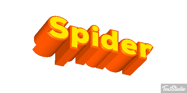 Spider Текстовый эффект