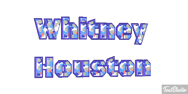 Whitney Houston Text effect