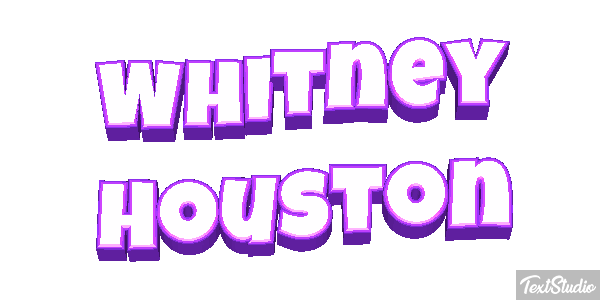 Whitney Houston Text effect