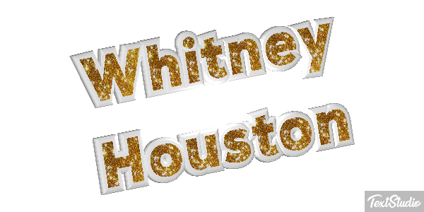 Whitney Houston Text effect