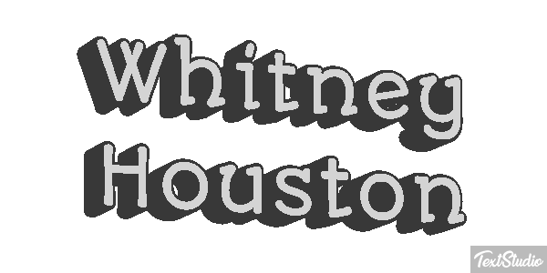 Whitney Houston Text effect