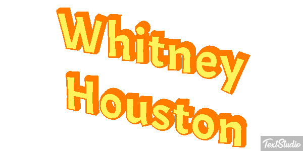 Whitney Houston Text effect