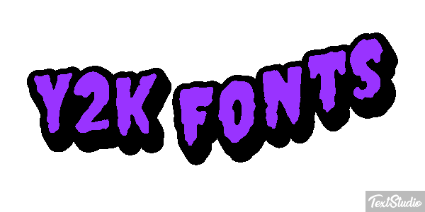 Y2k Fonts Effet de texte