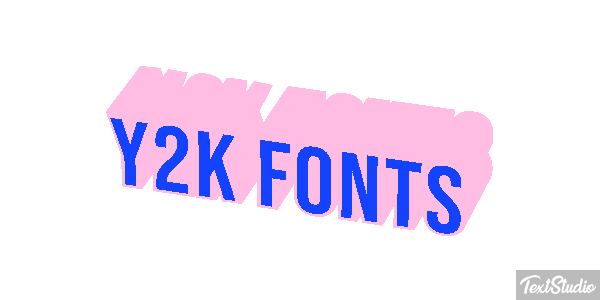 Y2k Fonts Effet de texte
