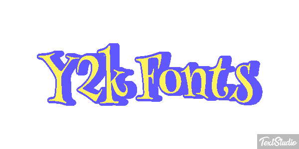 Y2k Fonts Effet de texte