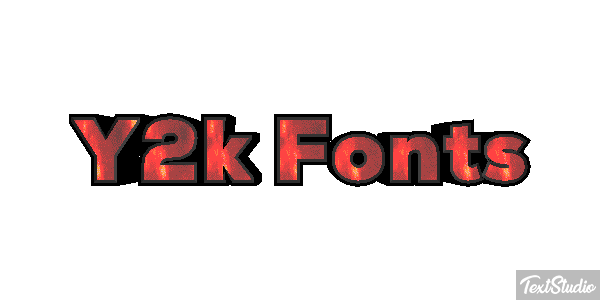 Y2k Fonts Effet de texte