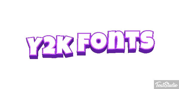 Y2k Fonts Effet de texte