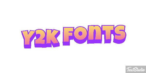 Y2k Fonts Effet de texte