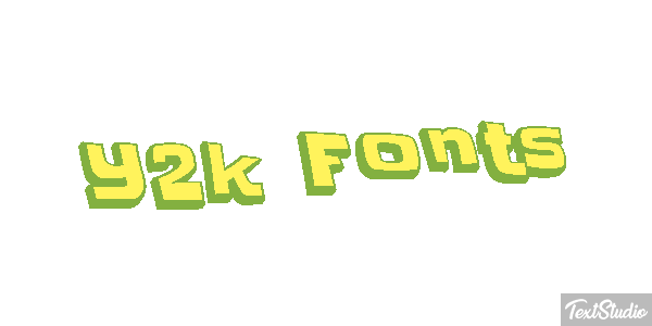 Y2k Fonts Effet de texte