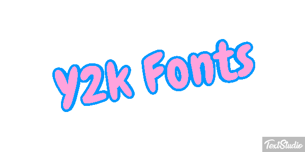 Y2k Fonts Effet de texte