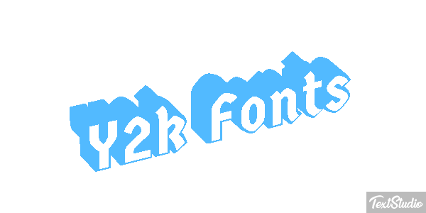Y2k Fonts Effet de texte