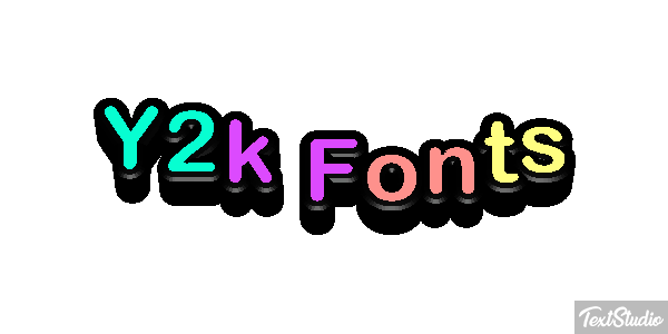 Y2k Fonts Effet de texte