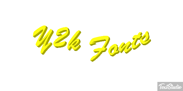 Y2k Fonts Effet de texte