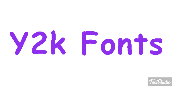 Y2k Fonts Effet de texte