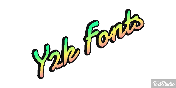 Y2k Fonts Effet de texte