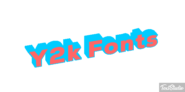 Y2k Fonts Effet de texte