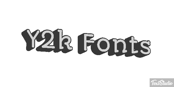 Y2k Fonts Effet de texte