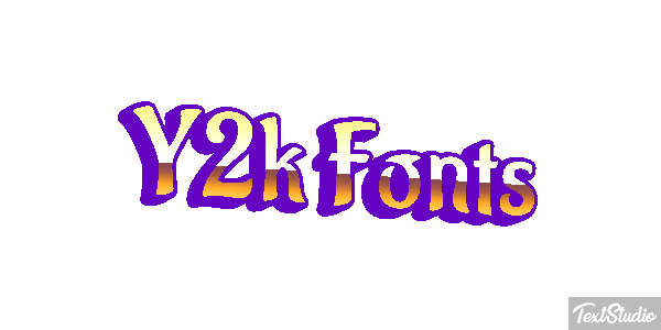 Y2k Fonts Effet de texte