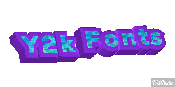 Y2k Fonts Effet de texte