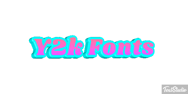 Y2k Fonts Effet de texte