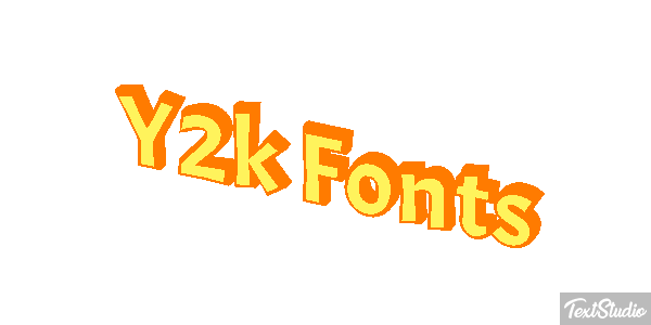 Y2k Fonts Effet de texte