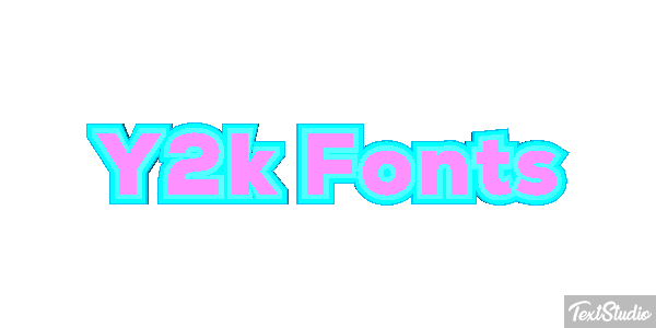 Y2k Fonts Effet de texte