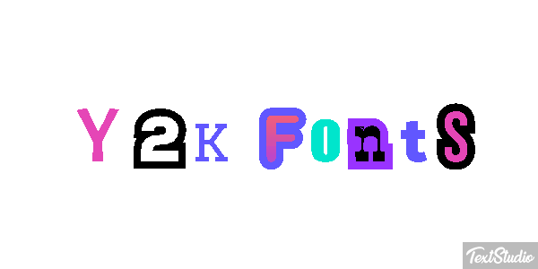 Y2k Fonts Effet de texte