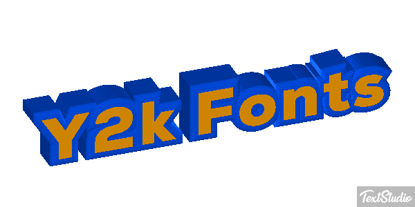 Y2k Fonts Effet de texte