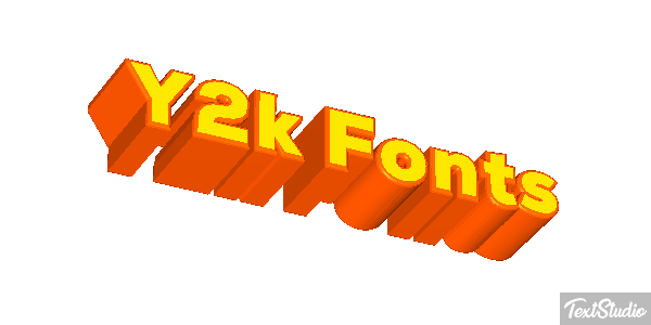 Y2k Fonts Effet de texte