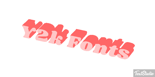 Y2k Fonts Effet de texte