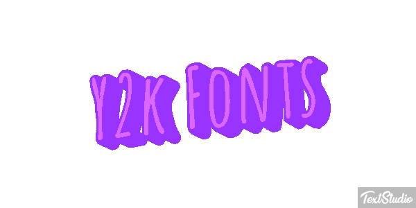 Y2k Fonts Effet de texte