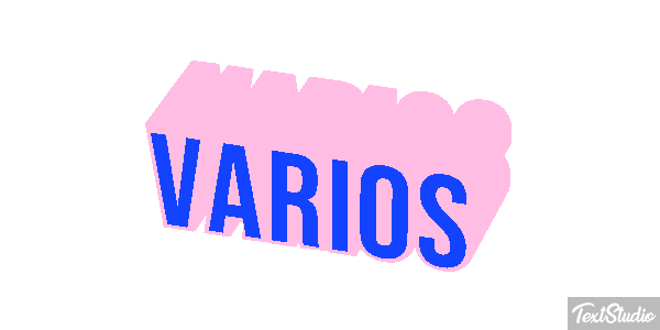 Vários Efeito do texto