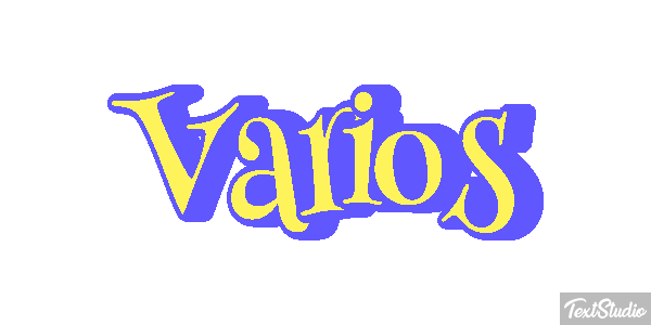 Vários Efeito do texto