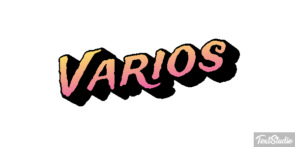 Vários Efeito do texto