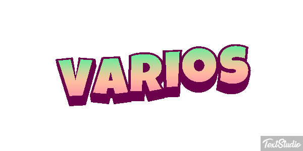Vários Efeito do texto