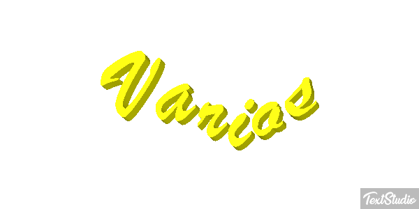 Vários Efeito do texto