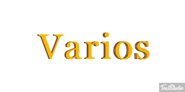Vários Efeito do texto